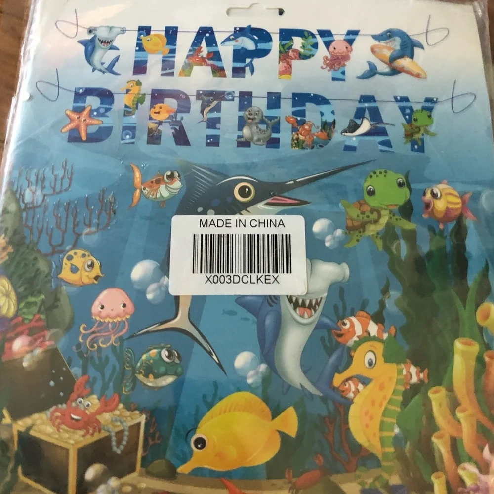 BOGO Under the Sea Theme Birthday Decorations